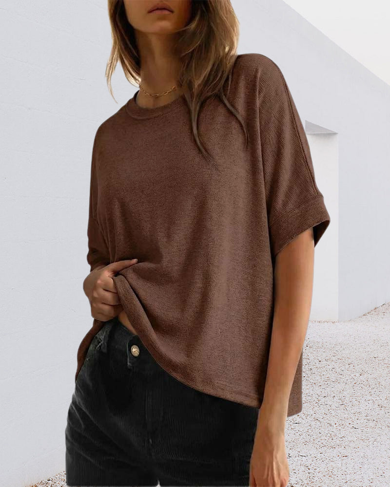 T-Shirt Chauve-Souris Manche Courte