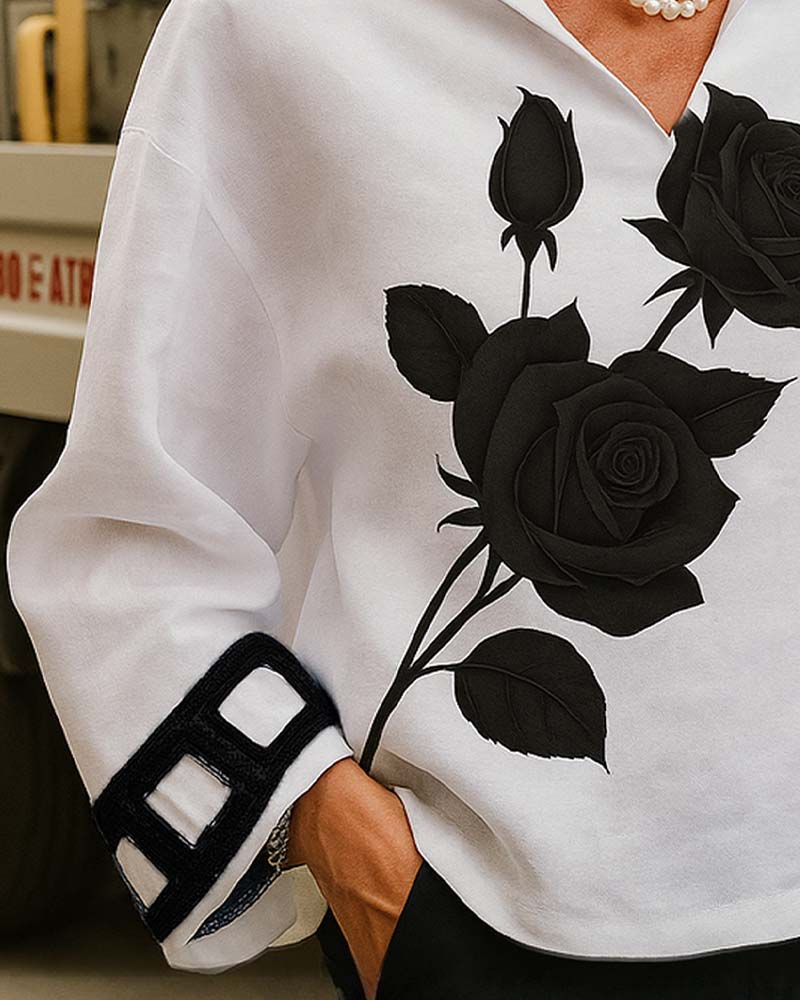 Chemisier élégant imprimé mode