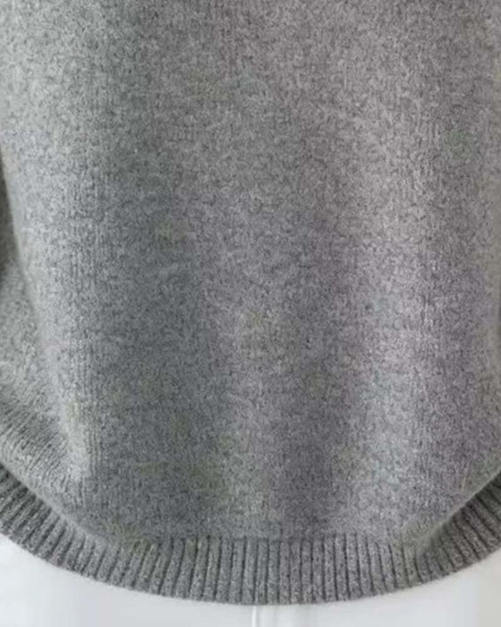 Pull Revers Uni Manches Longues