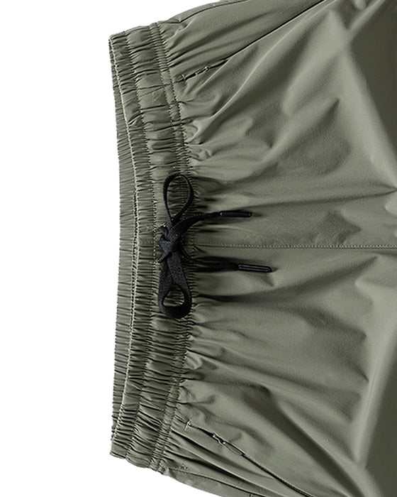 Shorts Hommes Taille Élastique Poche Séchage Rapide Ice-Soie Sport