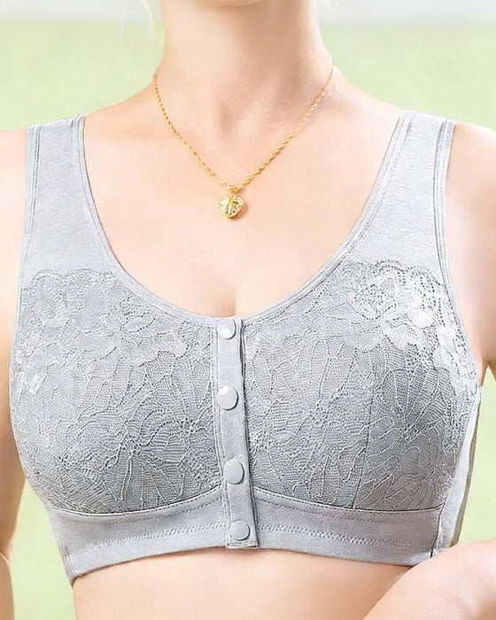 Sous-Vêtements Confortable Agrafe Devant Dentelle