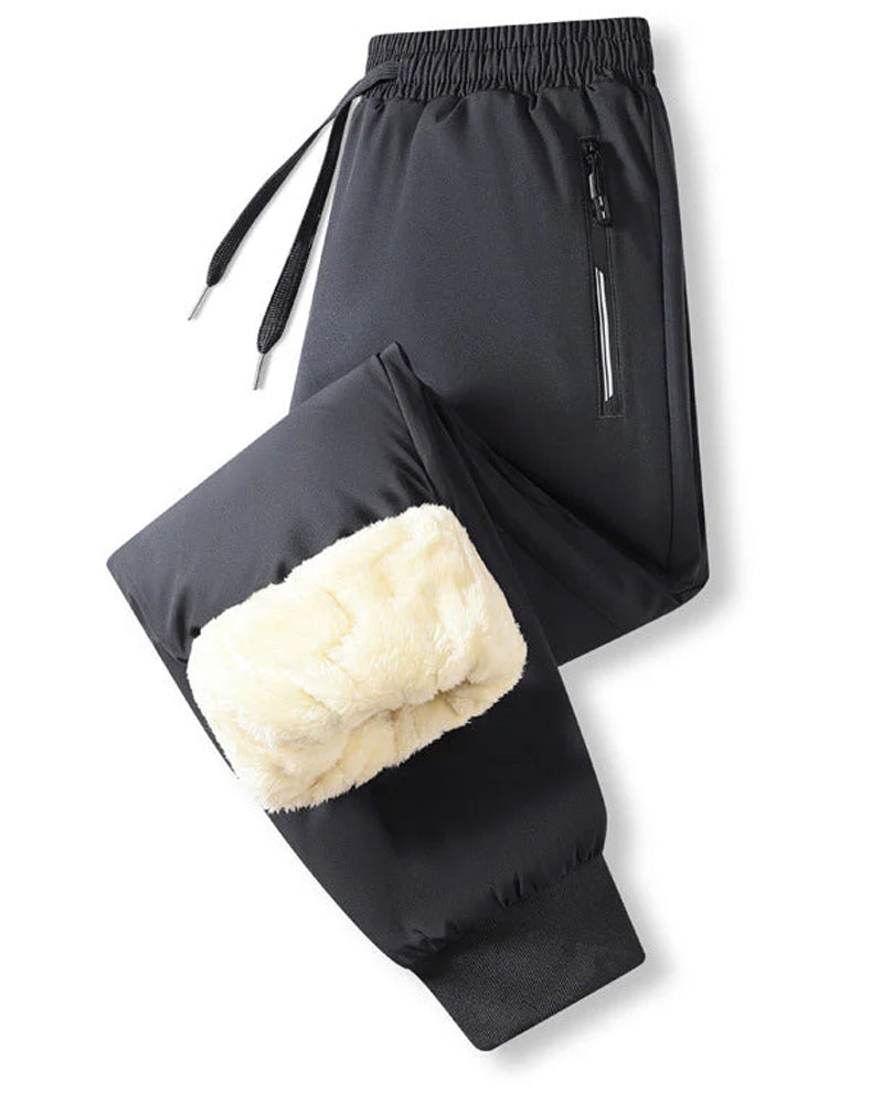 Pantalon Homme Doublure Chaude Imperméable Cordon