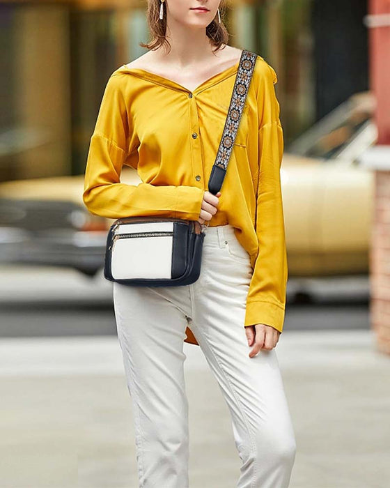 Sac bandoulière zippé multifonctionnel