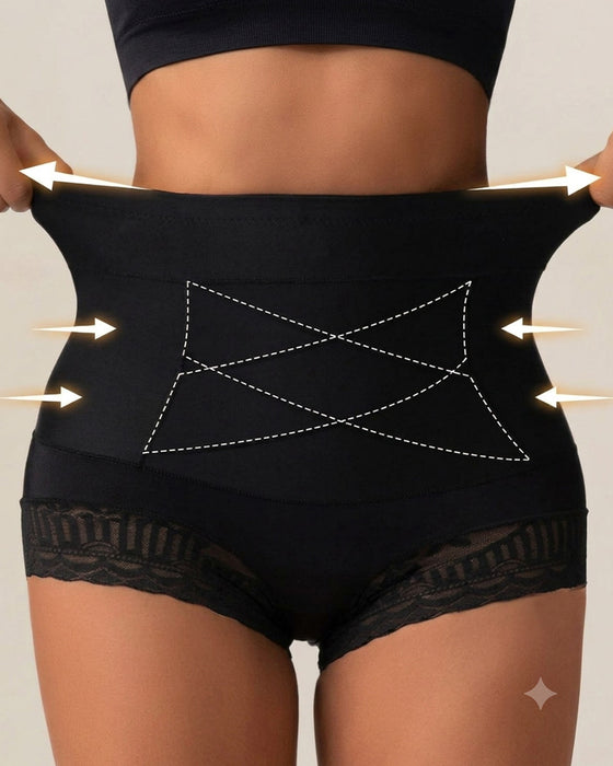 Culotte Gainante Femme Avec Contrôle Du Ventre Croisé