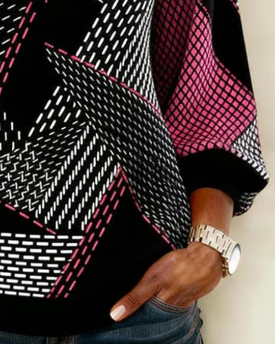 Sweat‑shirt Décontracté Manches Longues