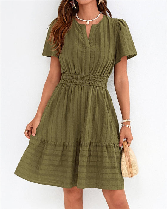 Robe Col V Coupe A