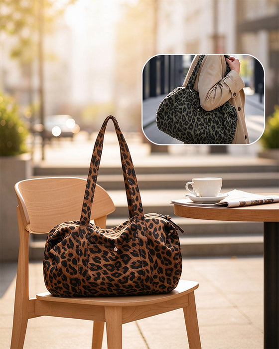 Sac Grande Capacité Léopard Imprimé Tote