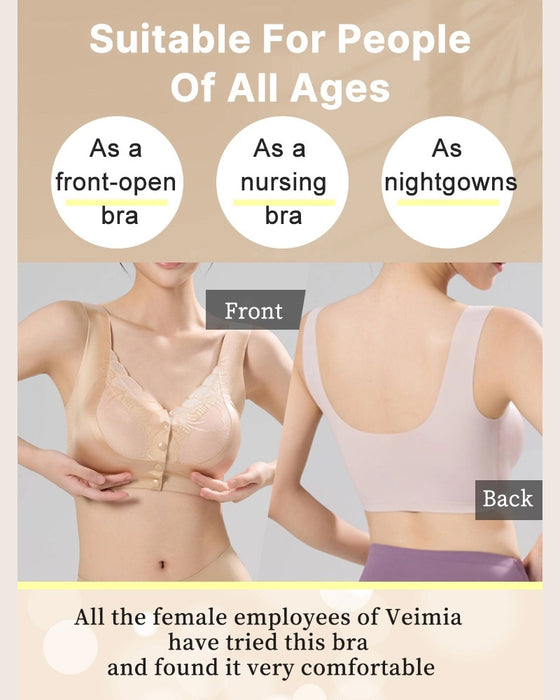 Soutien-gorge Fermeture Devant Satin Dentelle