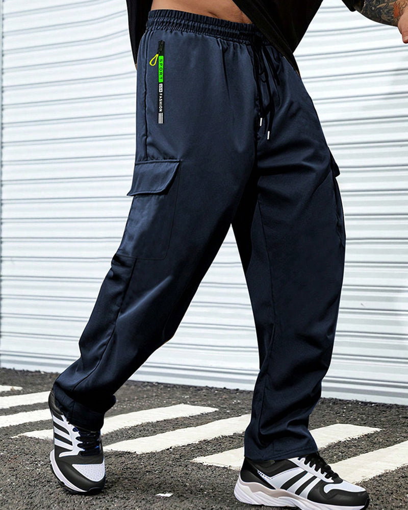 Pantalon Ample Grande Poche Cargo