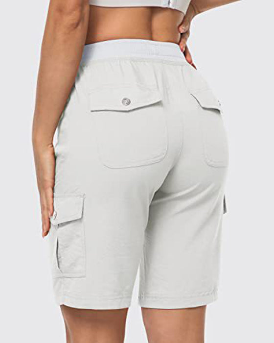 Shorts Femmes Short Cargo Séchage Rapide Avec Poches