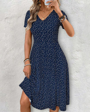 Robe En Forme De Cœur À Pois Taille