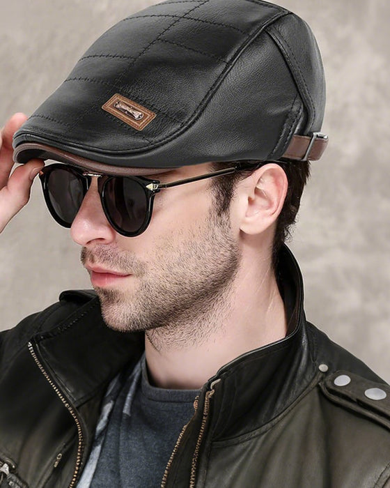 Béret Nouveau Mode Cuir