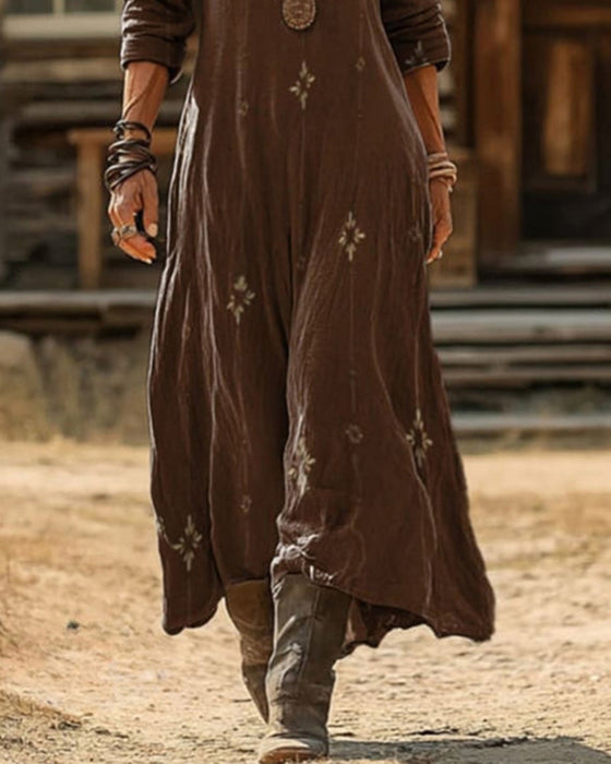 Robe Vintage Col V Maxi