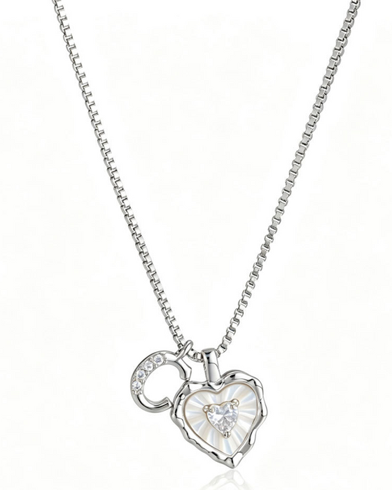 A–Z Micro-Pavé Lettre Initiale Pendentif Collier
