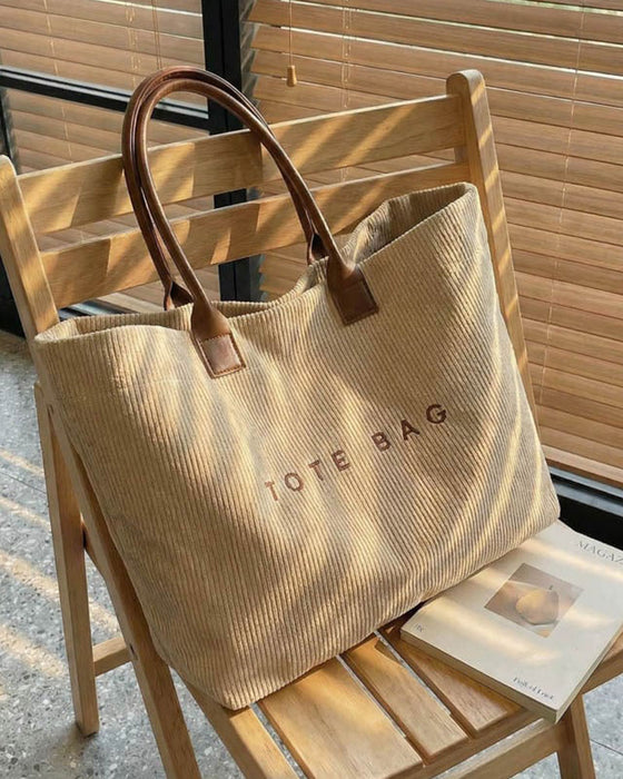 Sac Imprimé Lettre Tote