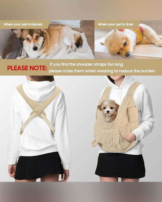 Sac À Dos Pour Animal De Compagnie Orienté Vers L'Avant Réglable Fond Amovible Structure De Sécurité