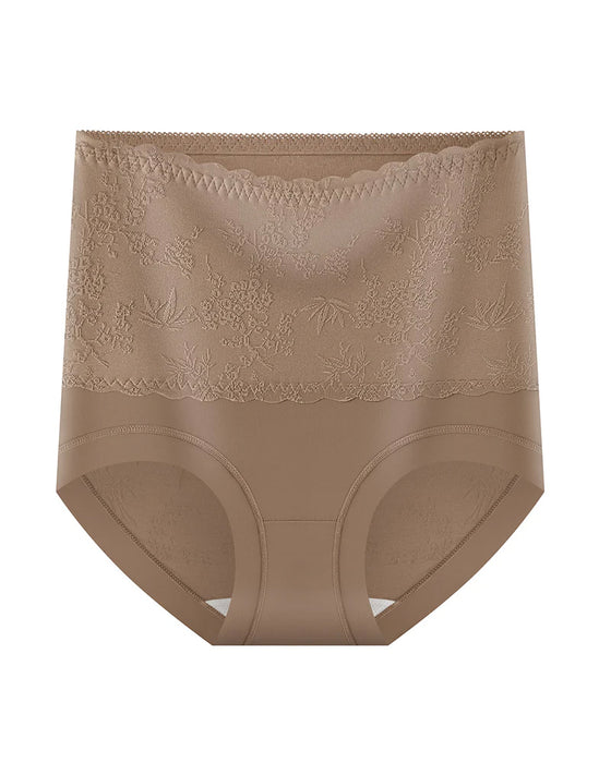 Pantalon Style Chinois Taille Haute Gaufré Contrôle Ventre