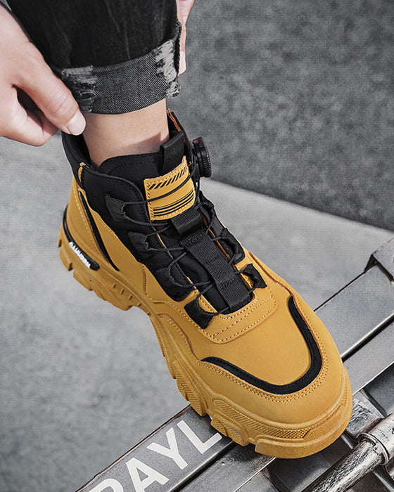 Chaussures Homme Outdoor Boucle Tournante Travail 🔄👞 – Imperméable 💦, Anti-dérapant 🚶‍♂️, Confortable , Respirant 🌬️