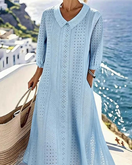 Robe Baby Doll Encolure Évidée