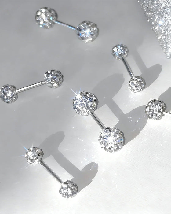 Boucles D'oreilles En Diamant Scintillantes