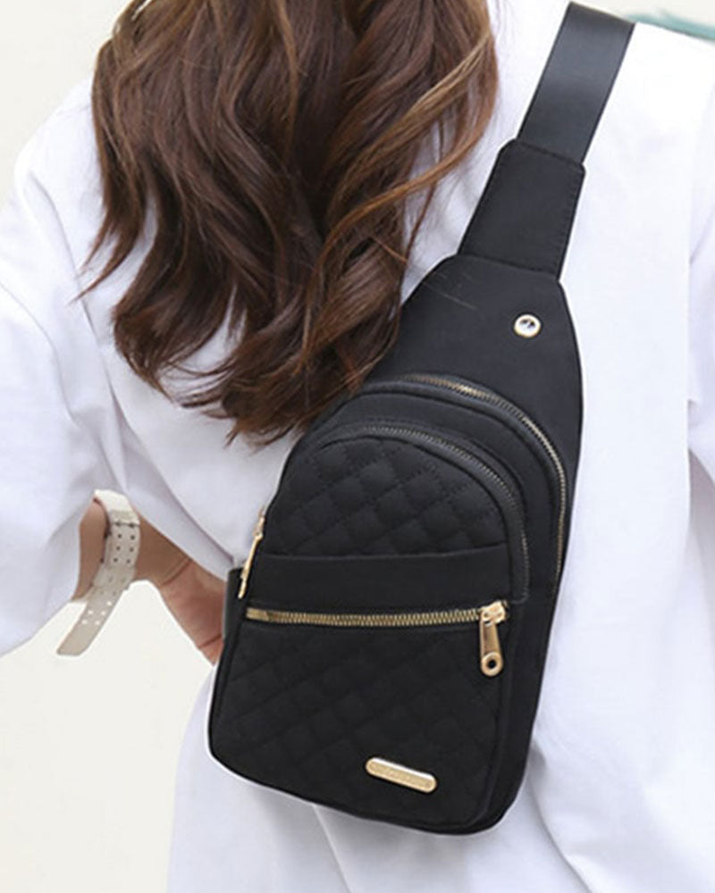 Sac Femme Mode Brodé Matelassé Poitrine