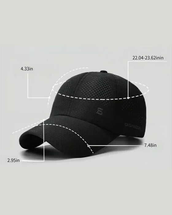 ☀️ Casquette De Baseball Perforée Respirante Et Fraîche | Chapeau Léger De Protection Solaire