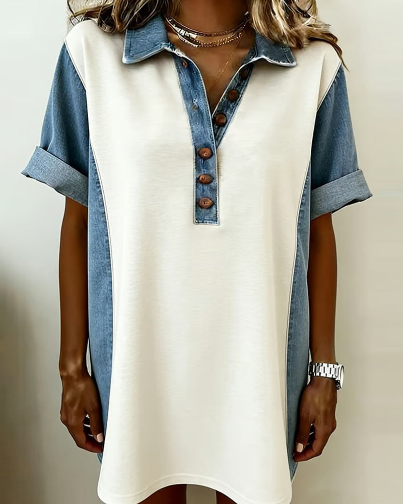 Robe Col Color-Block Mode