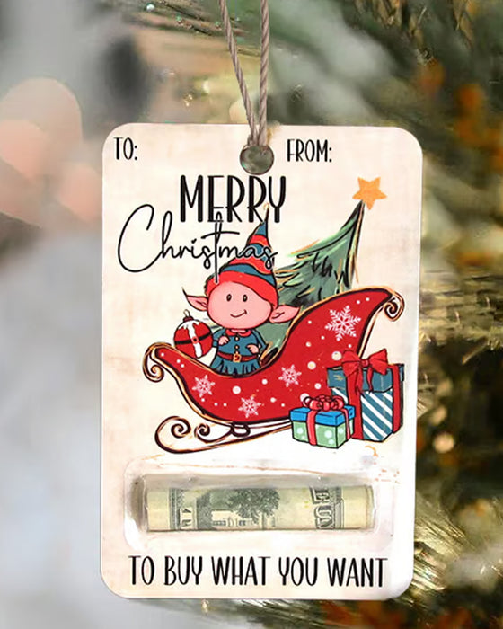 🎅💸 Porte-monnaie en Bois Fait Main Cadeau