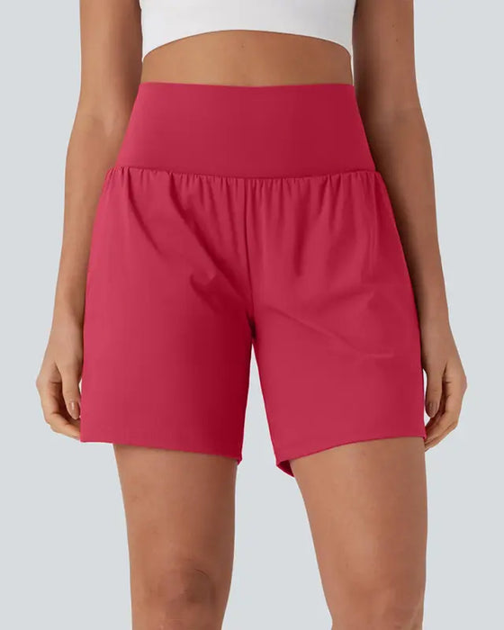 Shorts Uni Taille Haute