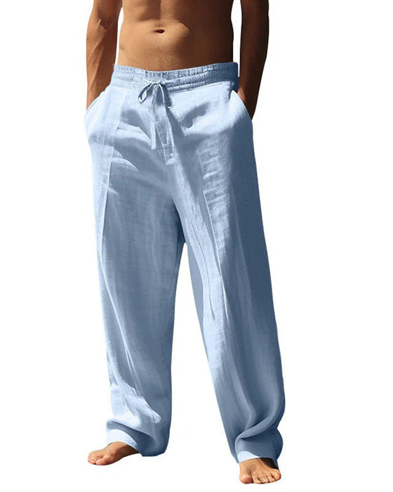 Pantalon Homme Décontracté Jambe Droite Plage