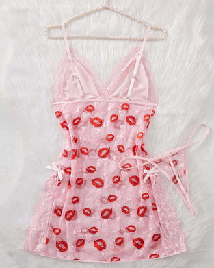 Robe Lèvre Imprimé Sommeil
