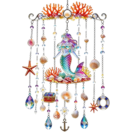 Carillon Éolien Thème Océan 2D