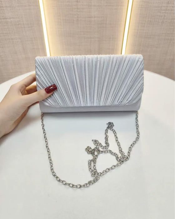 Sac Solide Couleur Plissé Épaule