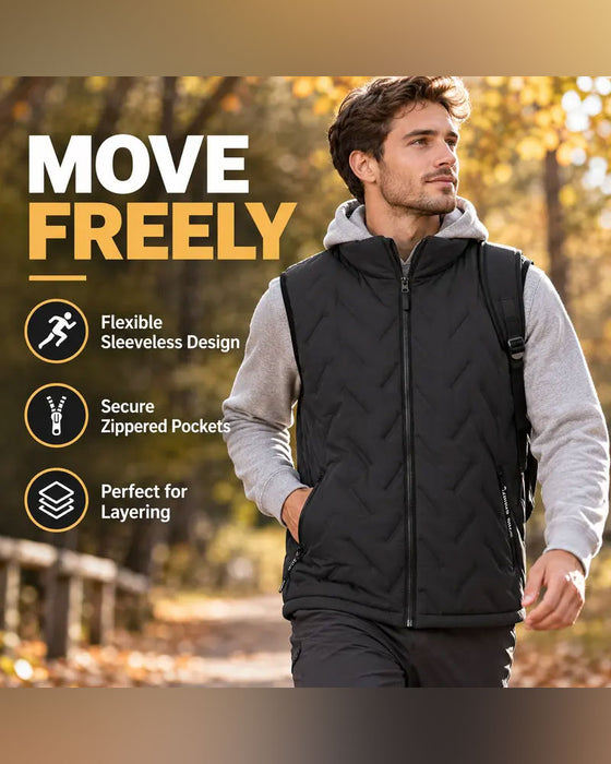 Gilet Chaud Décontracté Poche