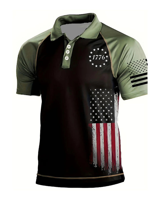 T-shirt Homme À Col Revers, Manches Courtes