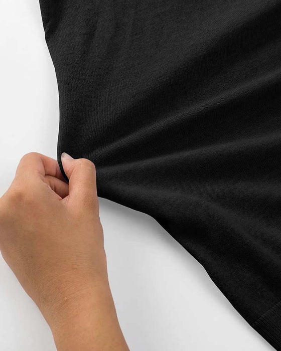 Pull Mini Col V Décontracté Unie