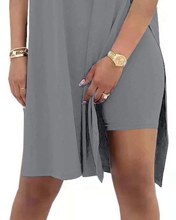 Ensemble Uni Ample Manches Courtes Pantalon