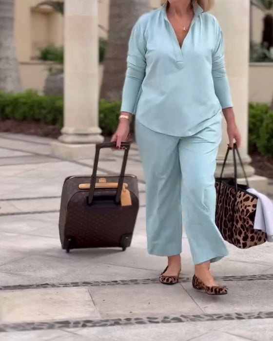 Haut De Sport À Manches Longues Avec Col