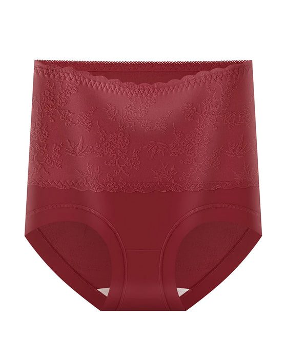 Pantalon Style Chinois Taille Haute Gaufré Contrôle Ventre