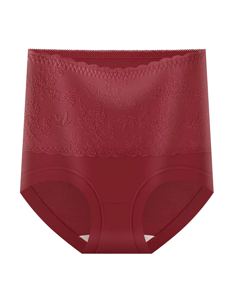 Pantalon Style Chinois Taille Haute Gaufré Contrôle Ventre