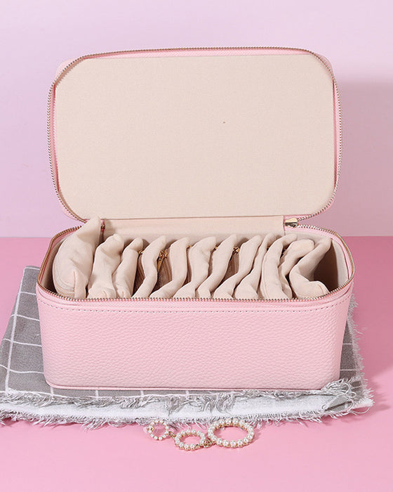 Boîte À Bijoux De Voyage Avec Petites Poches