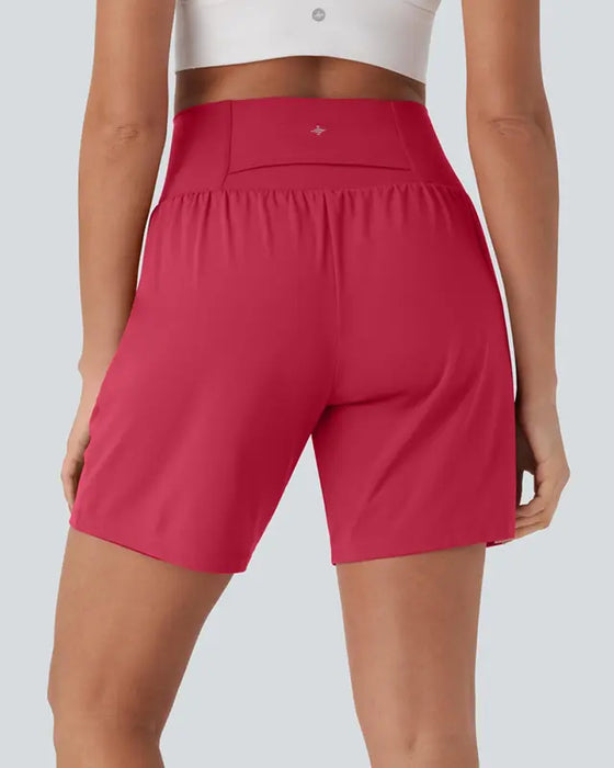 Shorts Uni Taille Haute