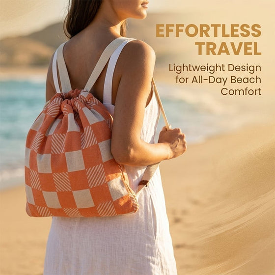 Sac De Plage Convertible 2-En-1 Pour Serviette