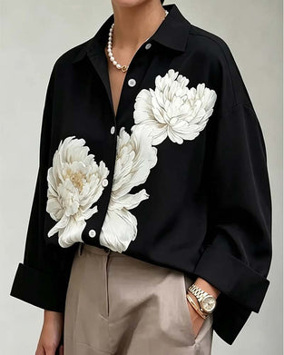 Chemise Imprimé Floral Revers
