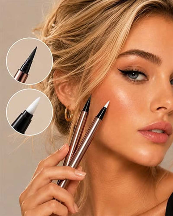 Eye-liner Liquide Double Pointe – Traits Nets, Zéro Bavure, Toute La Journée 🖊️✨