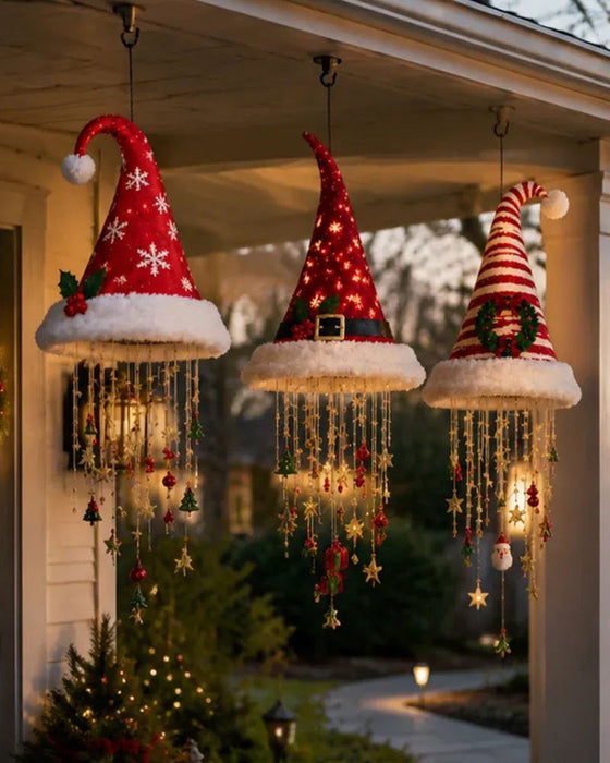 🎅 Chapeau De Père Noël Lumineux Lustre Suspendu🎄