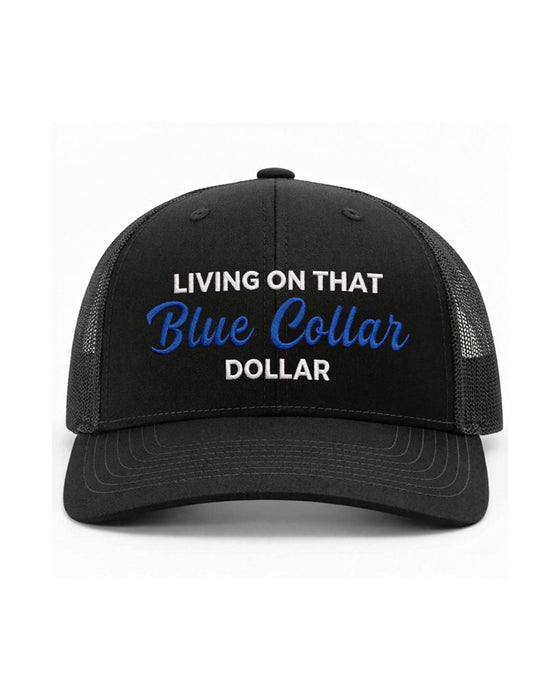Chapeau Col Bleu Dollar Trucker – Fier Casquette Vêtement De Travail
