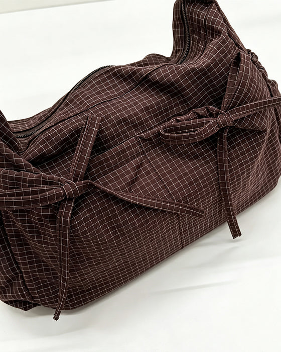 Sac Nœud Carreau Crossbody