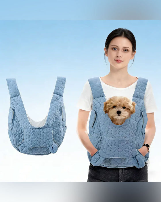Sac À Dos Pour Animal De Compagnie Orienté Vers L'Avant Réglable Fond Amovible Structure De Sécurité