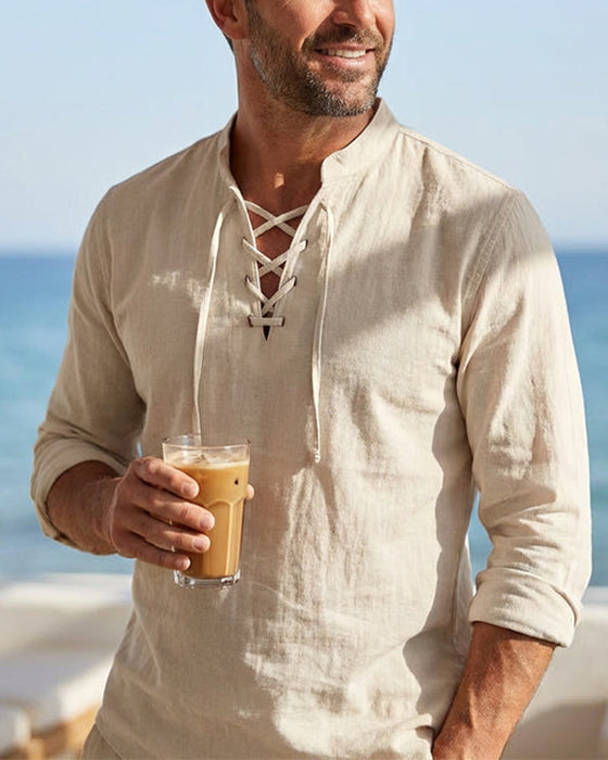 Chemise Homme Décontractée De Couleur Unie – Classique, Confortable & Polyvalente À Associer 👔